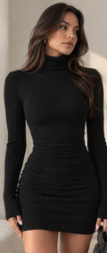 Vestido corto rayado