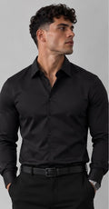 Camisa sencilla negra