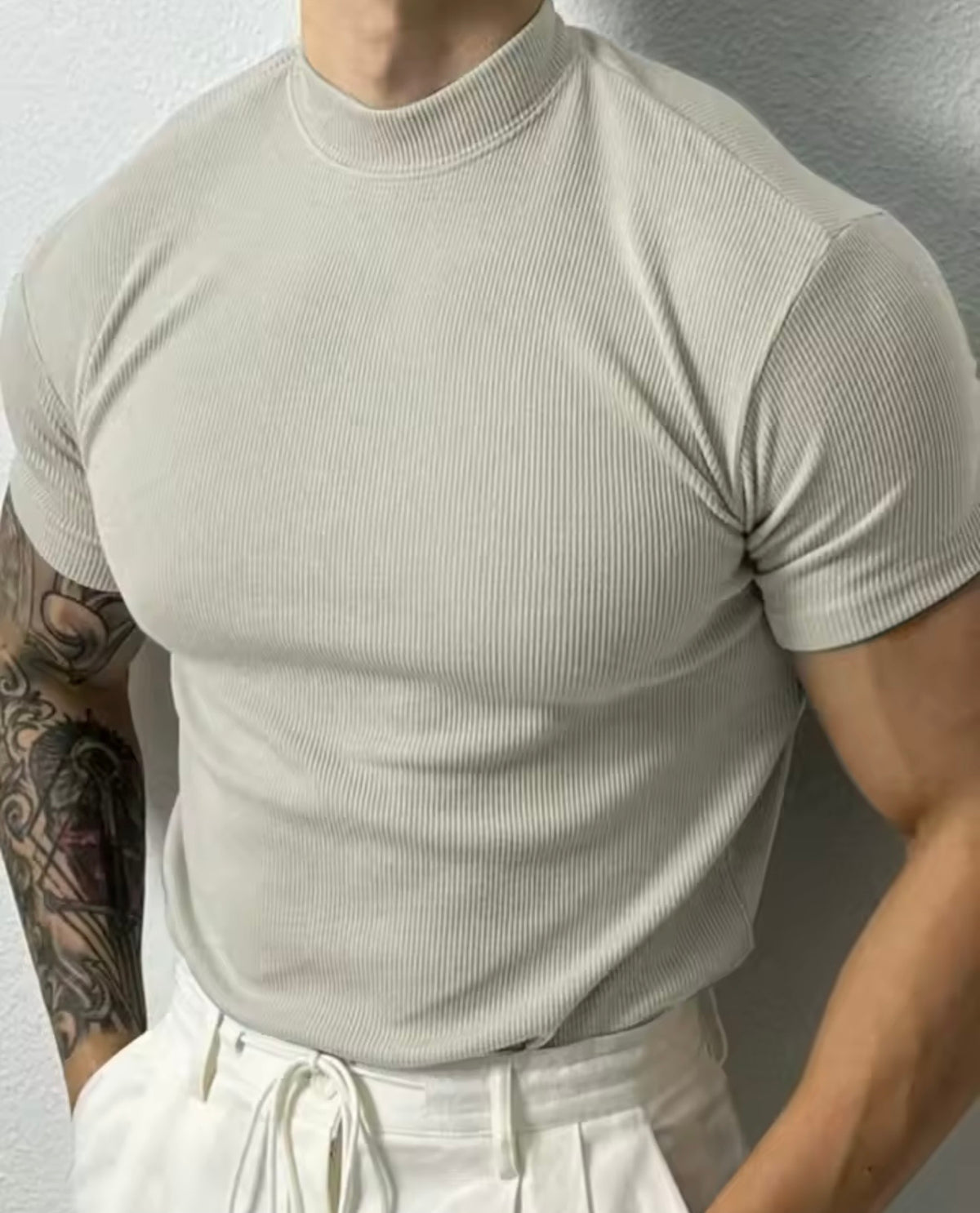 Camiseta de cuello alto