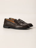Mocasines de piel marrones