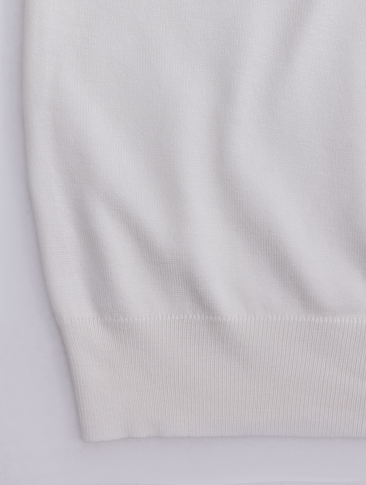 Jersey de cuello medio-alto color blanco