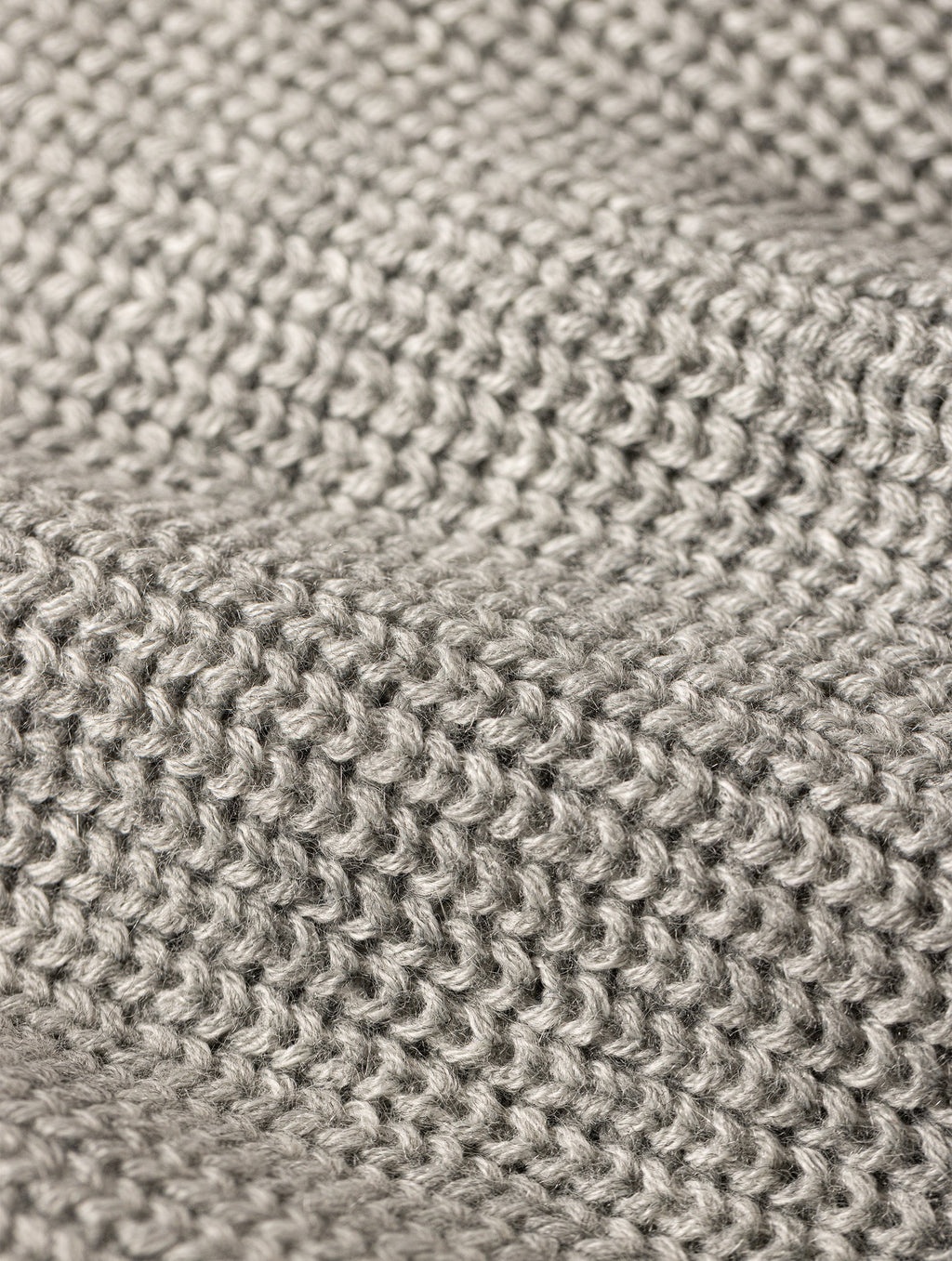 Jersey largo de punto color gris