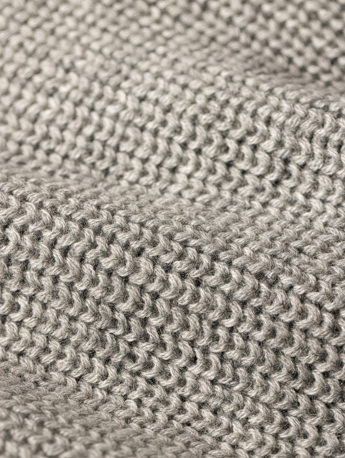 Jersey largo de punto color gris