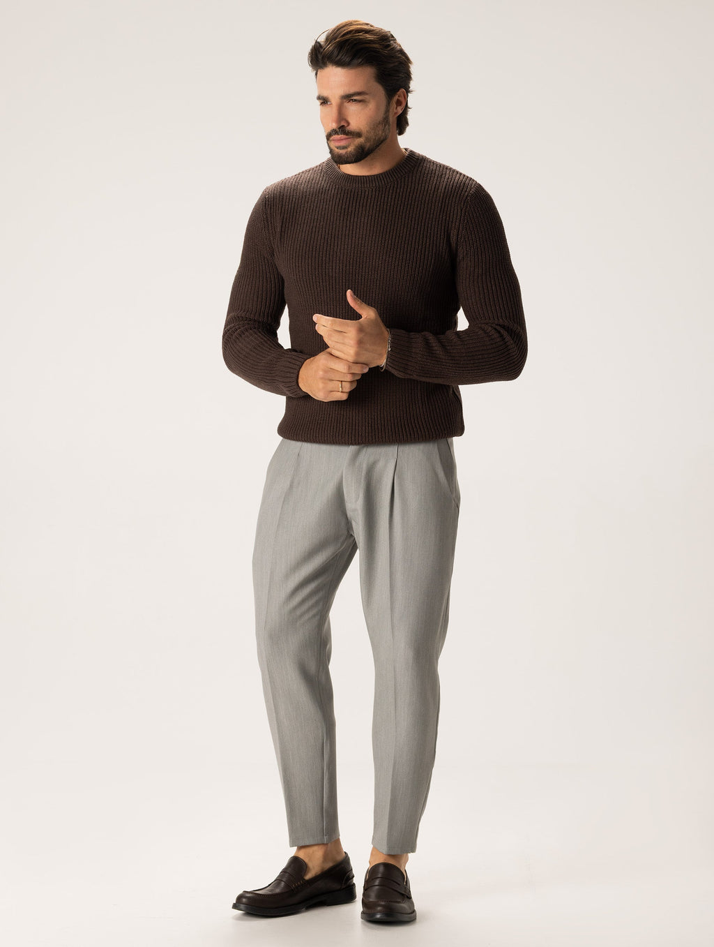 Pantalones formales color gris