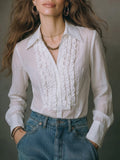 Blusa blanca con volantes