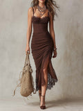 Vestido bohemio marron
